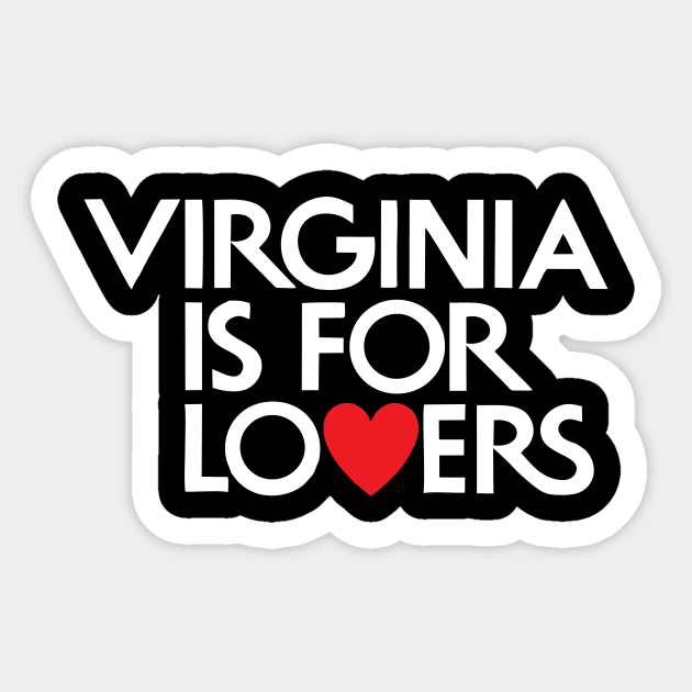 Virginia is for Lovers Sticker by Lilian's